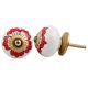 Red Hibiscus Floral Knob